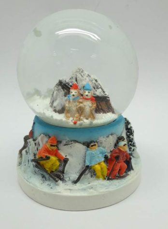 Boule de neige Marmottes, skieurs (bb12-248)